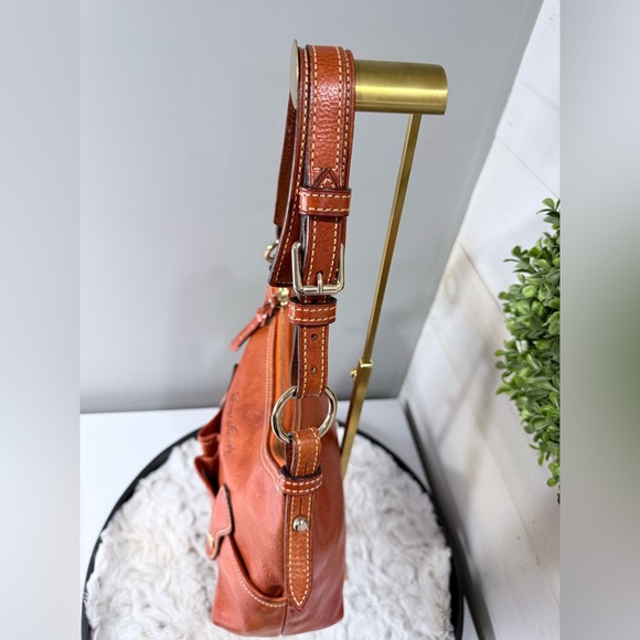 Dooney & Bourke Florentine Leather Lucy Hobo – Bruschetta - Picture 7 of 17
